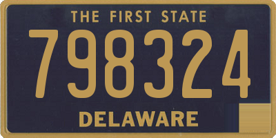 DE license plate 798324