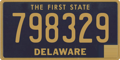 DE license plate 798329