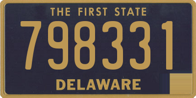 DE license plate 798331