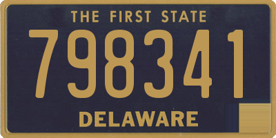 DE license plate 798341