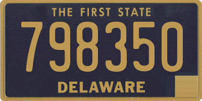 DE license plate 798350