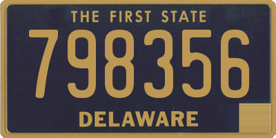 DE license plate 798356
