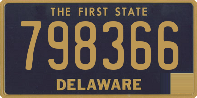 DE license plate 798366
