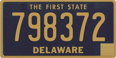 DE license plate 798372