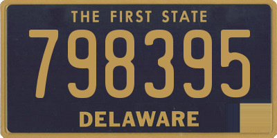 DE license plate 798395