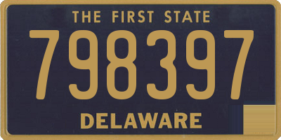 DE license plate 798397