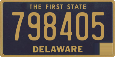 DE license plate 798405