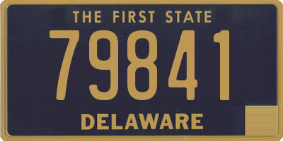 DE license plate 79841