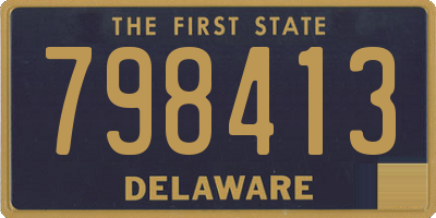 DE license plate 798413