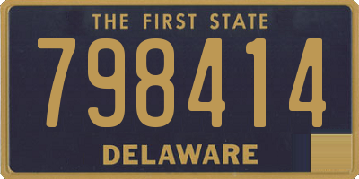 DE license plate 798414