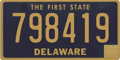 DE license plate 798419