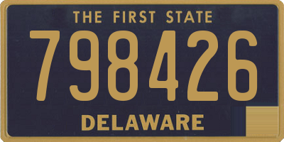 DE license plate 798426