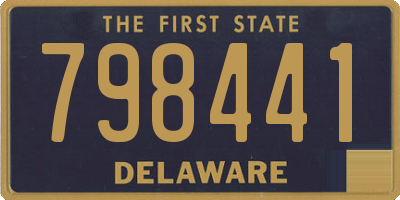 DE license plate 798441