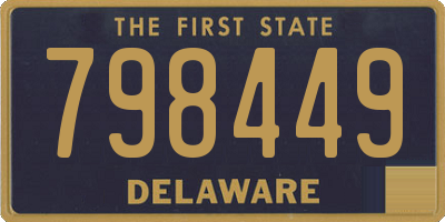 DE license plate 798449