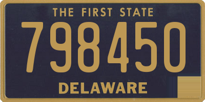 DE license plate 798450