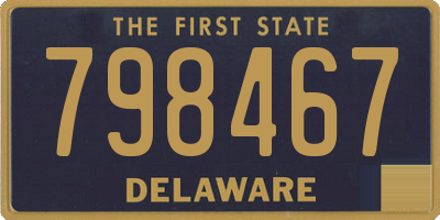 DE license plate 798467