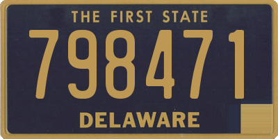 DE license plate 798471