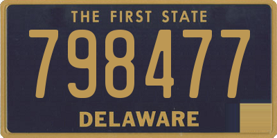 DE license plate 798477