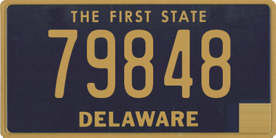 DE license plate 79848