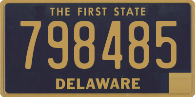 DE license plate 798485