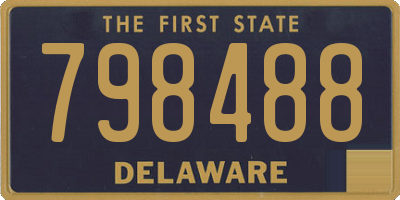 DE license plate 798488