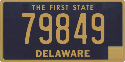 DE license plate 79849
