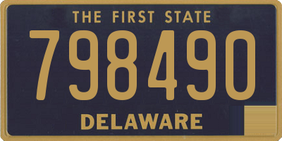 DE license plate 798490