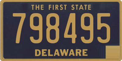DE license plate 798495