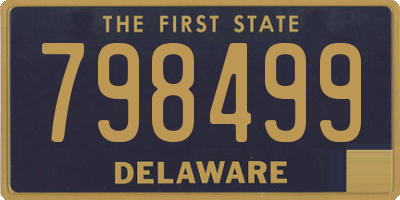 DE license plate 798499