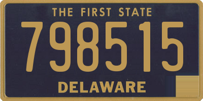 DE license plate 798515