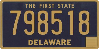 DE license plate 798518
