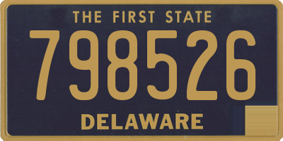 DE license plate 798526