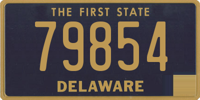 DE license plate 79854