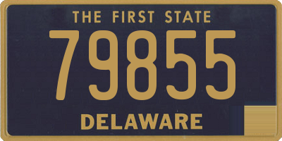 DE license plate 79855