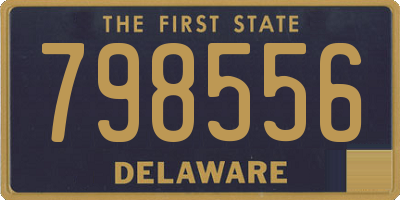DE license plate 798556
