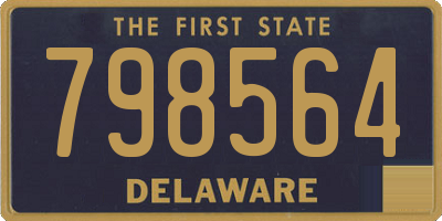 DE license plate 798564