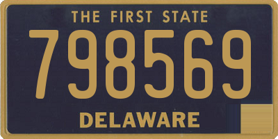 DE license plate 798569