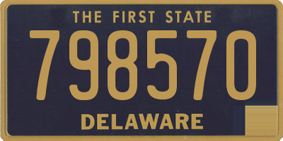 DE license plate 798570