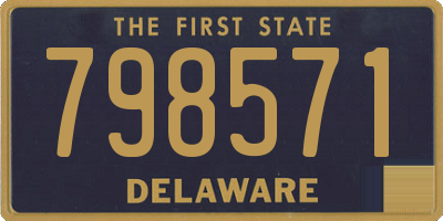 DE license plate 798571