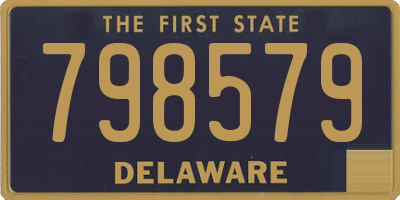 DE license plate 798579