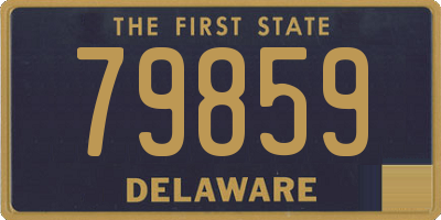 DE license plate 79859
