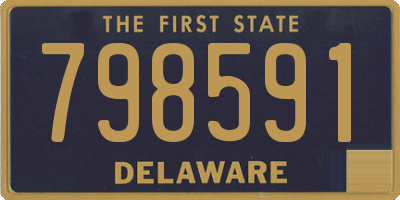 DE license plate 798591