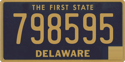 DE license plate 798595