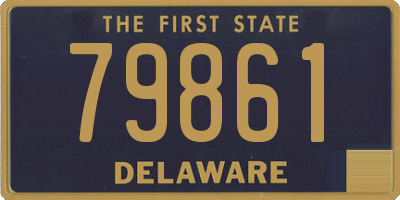 DE license plate 79861