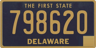 DE license plate 798620