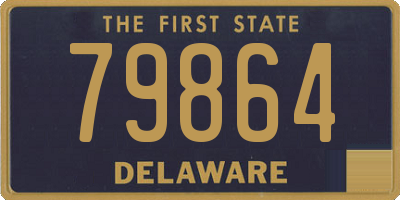 DE license plate 79864