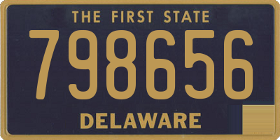 DE license plate 798656