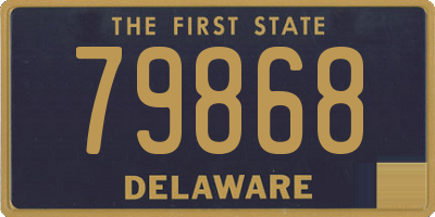 DE license plate 79868