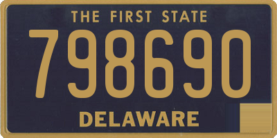 DE license plate 798690