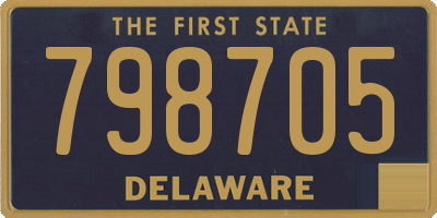 DE license plate 798705